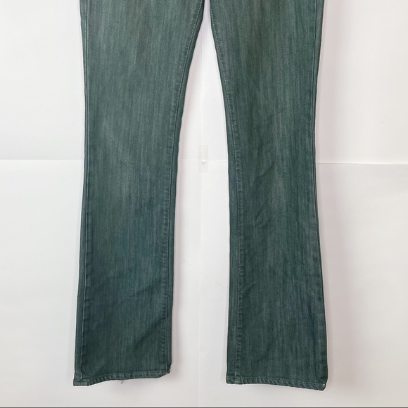 EUC Paige Olive Green Benedict Canyon Bootcut Jeans - Picture 3 of 10